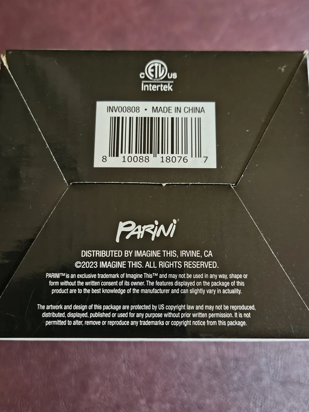 Parini Black Electric Coffee Bean Grinder